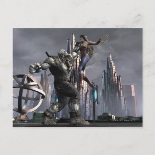 Screenshot: Grundy vs Wonder Woman Postkarte (Vorderseite)