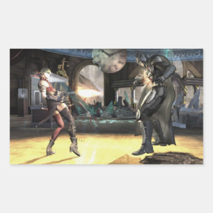 Screenshot: Harley vs Batman 2 Rechteckiger Aufkleber