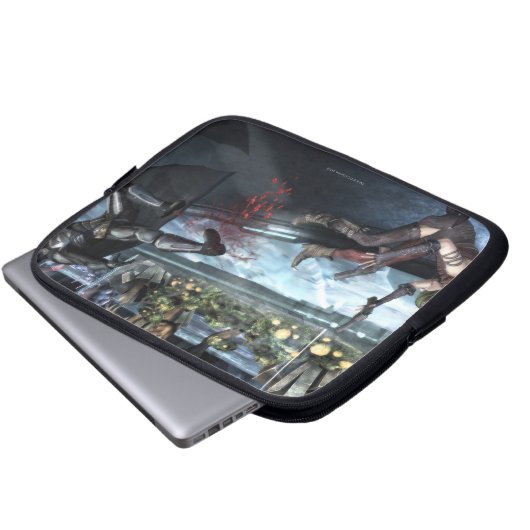 Screenshot: Harley vs Batman Laptopschutzhülle (Vorne Knopf)