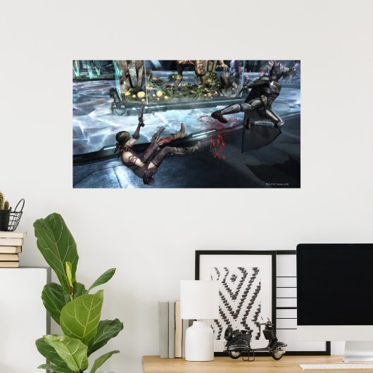 Screenshot: Harley vs Batman Poster (Heimbüro)