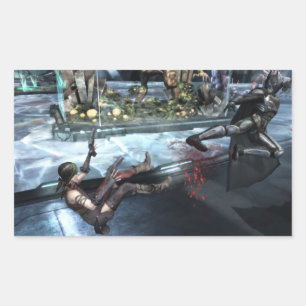 Screenshot: Harley vs Batman Rechteckiger Aufkleber