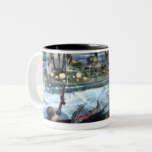 Screenshot: Harley vs Batman Zweifarbige Tasse (Vorderseite Links)