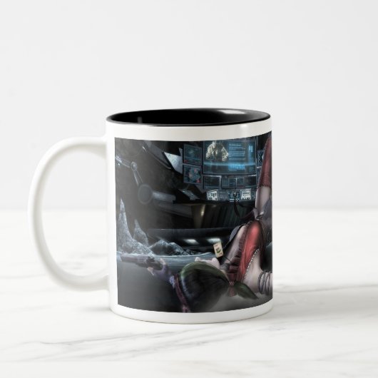 Screenshot: Harley vs Nightwing 2 Zweifarbige Tasse (Links)