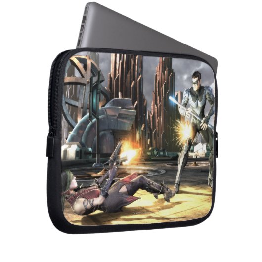 Screenshot: Harley vs Nightwing Laptopschutzhülle (Vorne Rechts)