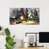 Screenshot: Harley vs Nightwing Poster (Heimbüro)