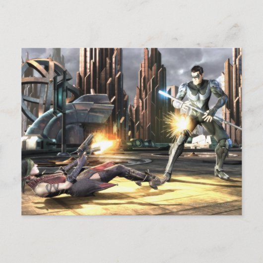 Screenshot: Harley vs Nightwing Postkarte (Vorderseite)