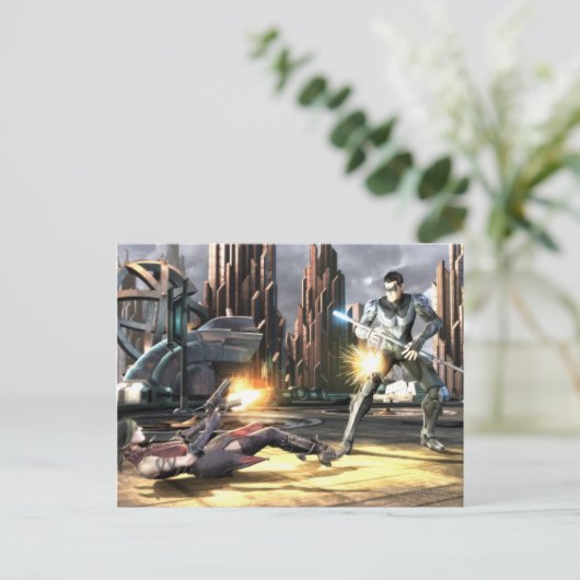 Screenshot: Harley vs Nightwing Postkarte (Stehend Vorderseite)