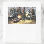 Screenshot: Harley vs Nightwing Rechteckiger Aufkleber (Tasche)