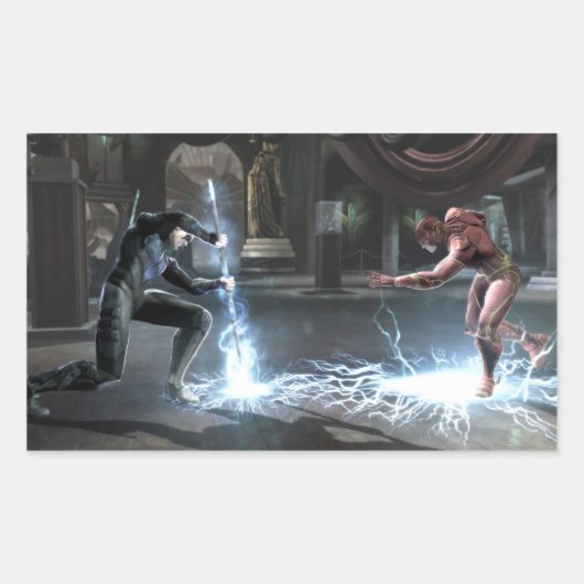 Screenshot: Nacht vs Flash Rechteckiger Aufkleber (Vorderseite)