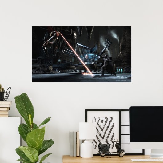 Screenshot: Superman gegen Batman Poster (Heimbüro)