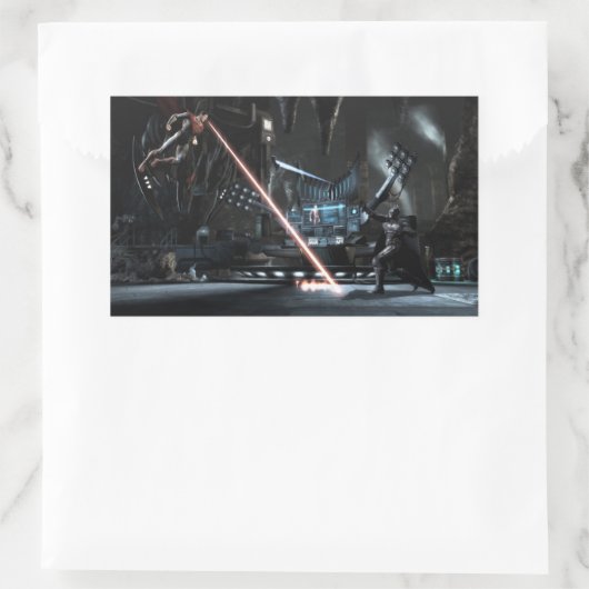 Screenshot: Superman gegen Batman Rechteckiger Aufkleber (Tasche)