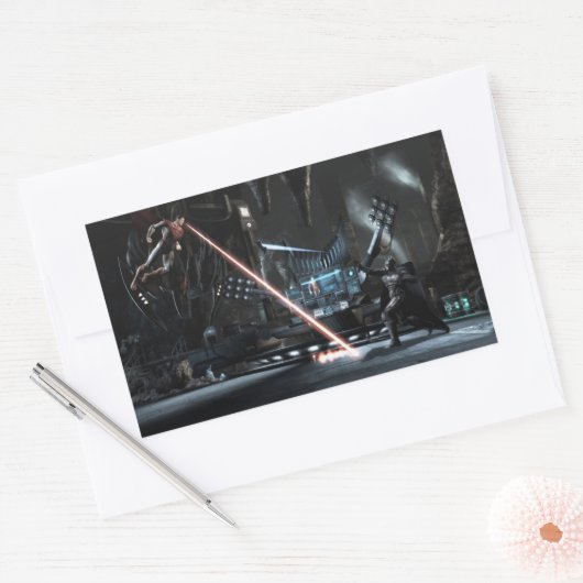 Screenshot: Superman gegen Batman Rechteckiger Aufkleber (Umschlag)