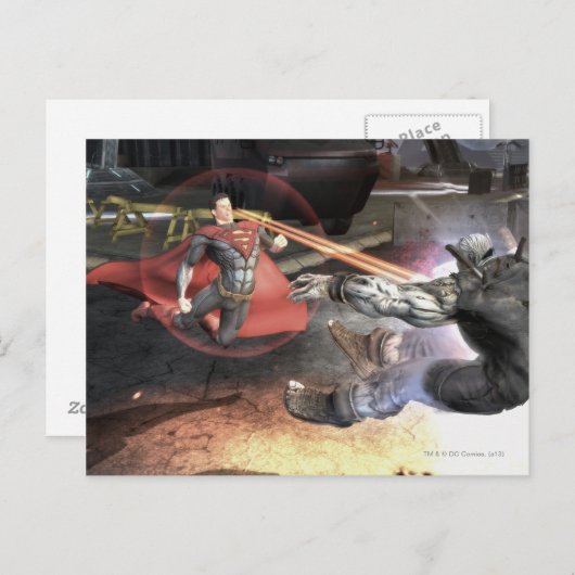 Screenshot: Superman vs Batman 2 Postkarte (Vorne/Hinten)