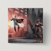Screenshot: Superman vs Flash Button (Vorderseite)