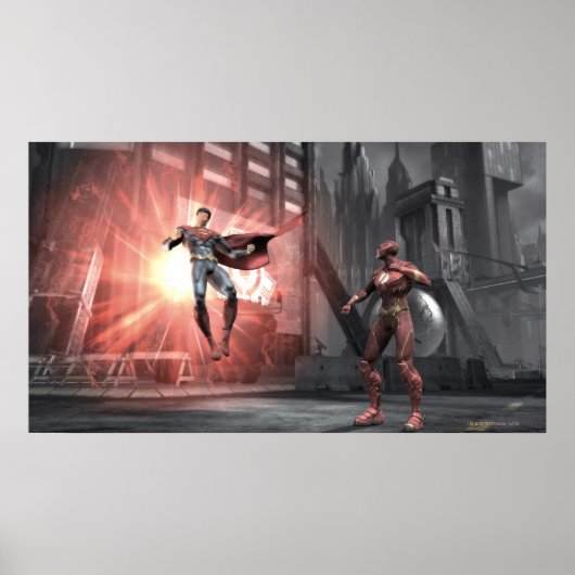 Screenshot: Superman vs Flash Poster (Vorne)