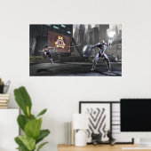 Screenshot: Wonder Woman vs Cyborg 2 Poster (Heimbüro)