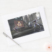 Screenshot: Wonder Woman vs Cyborg 2 Rechteckiger Aufkleber (Umschlag)