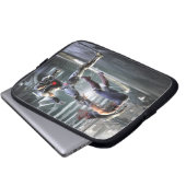 Screenshot: Wonder Woman vs Cyborg Laptopschutzhülle (Vorne Knopf)