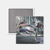 Screenshot: Wonder Woman vs Cyborg Magnet (Vorderseite/Rückseite)