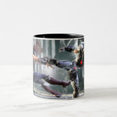 Screenshot: Wonder Woman vs Cyborg Zweifarbige Tasse (Mittel)