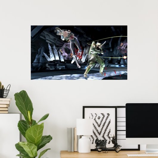 Screenshot: Wonder Woman vs Green Arrow Poster (Heimbüro)