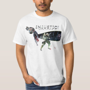 Screenshot: Wunder-Frau gegen grünen Pfeil T-Shirt