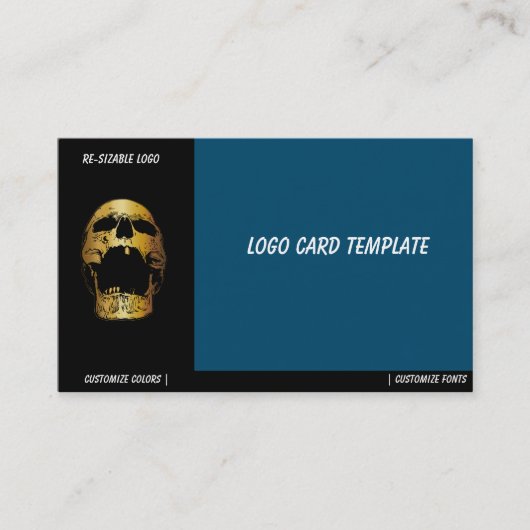 Screenshots - Gold-Skull-Logo Visitenkarte (Vorderseite)