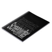 Screenwriter Extraordinaire CUSTOM Notizblock (Linke Seite)