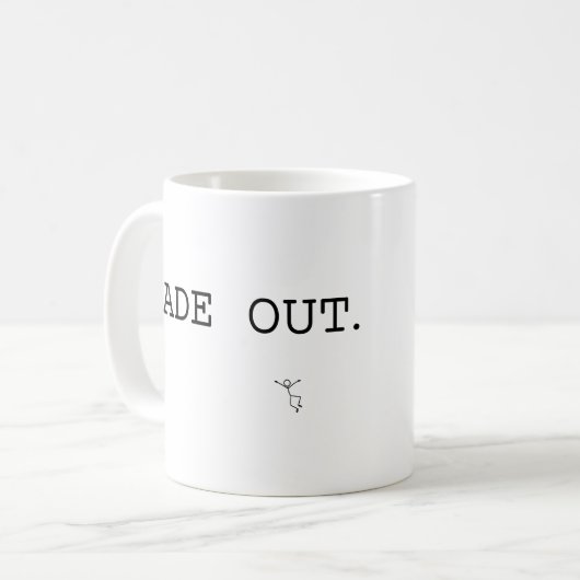 Screenwriter-FADE Kaffeetasse (Vorderseite Links)