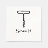 Screit It Wine Cork Party Napkins Serviette (Vorderseite)