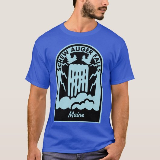 Screw Auger Falls Maine T-Shirt (Vorderseite)