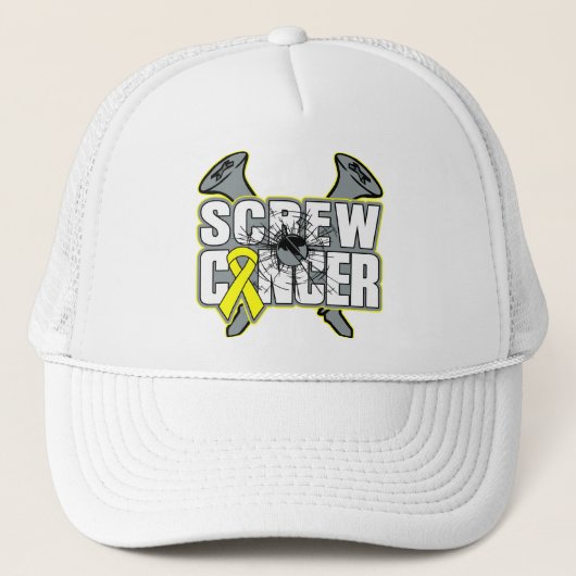 Screw Sarcoma Cancer Truckerkappe (Vorderseite)