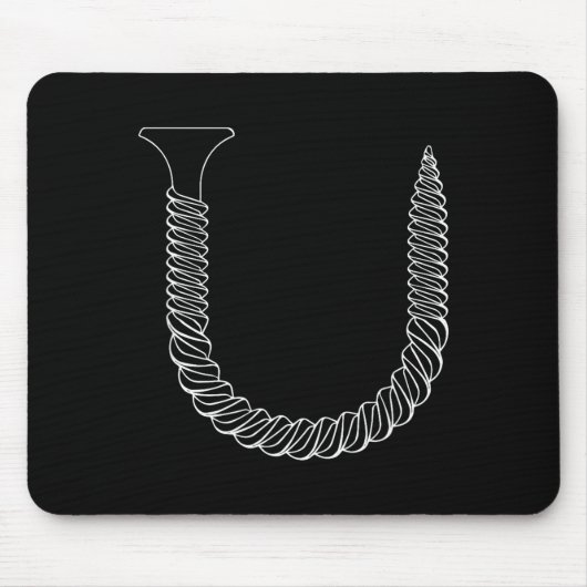 Screw Shaped U - Funny Tool Insul  Mousepad (Vorne)