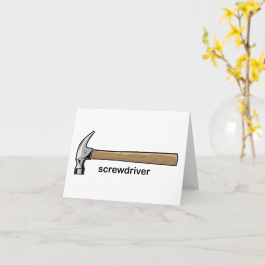 Screwdriver Karte (Gelbe Blume)