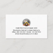 Screwed In Panel Your Name Visitenkarte (Rückseite)