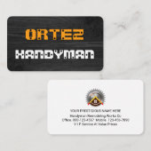 Screwed In Panel Your Name Visitenkarte (Vorne/Hinten)