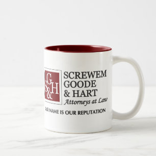 Screwem Goode u. Hirsch Zweifarbige Tasse
