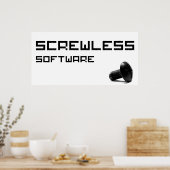 ScrewLess-Software-Logo Poster (Küche)