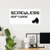 ScrewLess-Software-Logo Poster (Heimbüro)