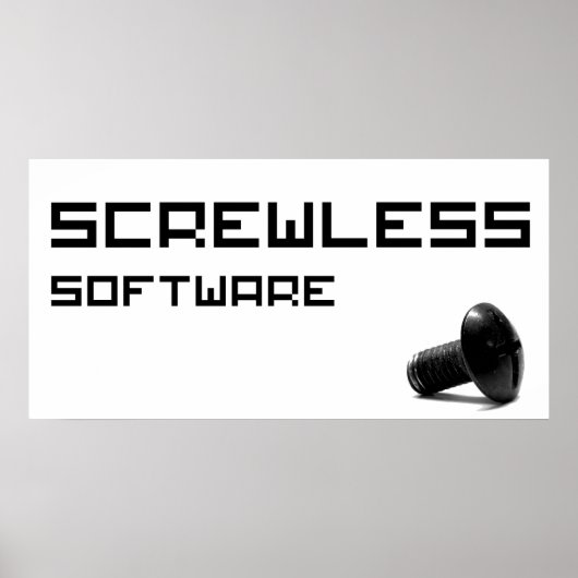 ScrewLess-Software-Logo Poster (Vorne)