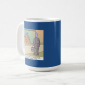 Screwy Salesman von Rick London Funny Kaffeetasse (Vorderseite Links)
