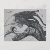 Scrib-Bird Postkarte (Vorderseite)