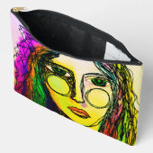 Scribble Abstrakte digitale Malerei Zubehörtasche (Offen)