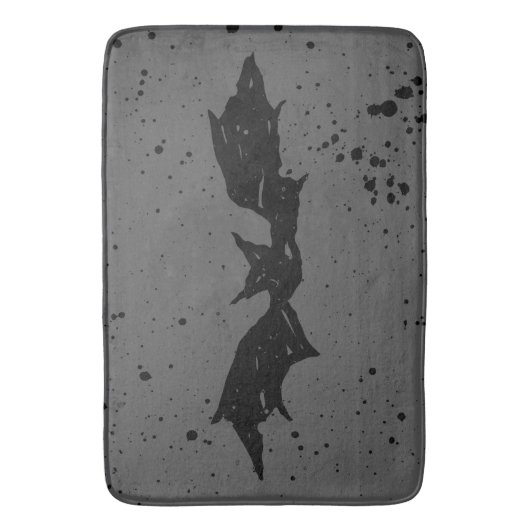 Scribble Bat Badematte (Vorderseite Vertikal)