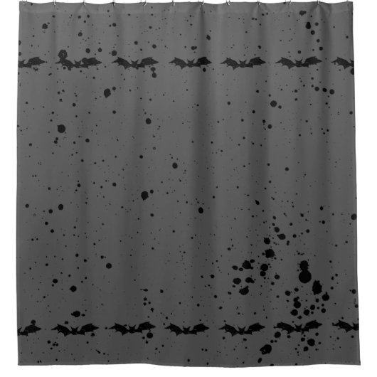 Scribble Bat Duschvorhang (Vorderseite)
