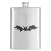 Scribble Bat Flachmann (Vorderseite)