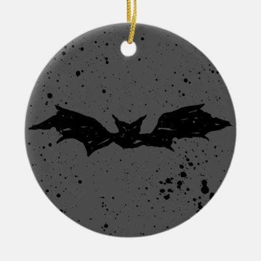 Scribble Bat Keramikornament (Vorne)