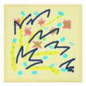 Scribble Buds Glossy Poster (Vorderseite)