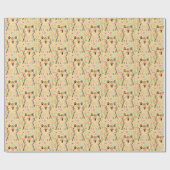 Scribble Cat Geschenkpapier Soft Cream Gelb (Flach)