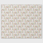 Scribble Cat Geschenkpapier Weiß (Flach)